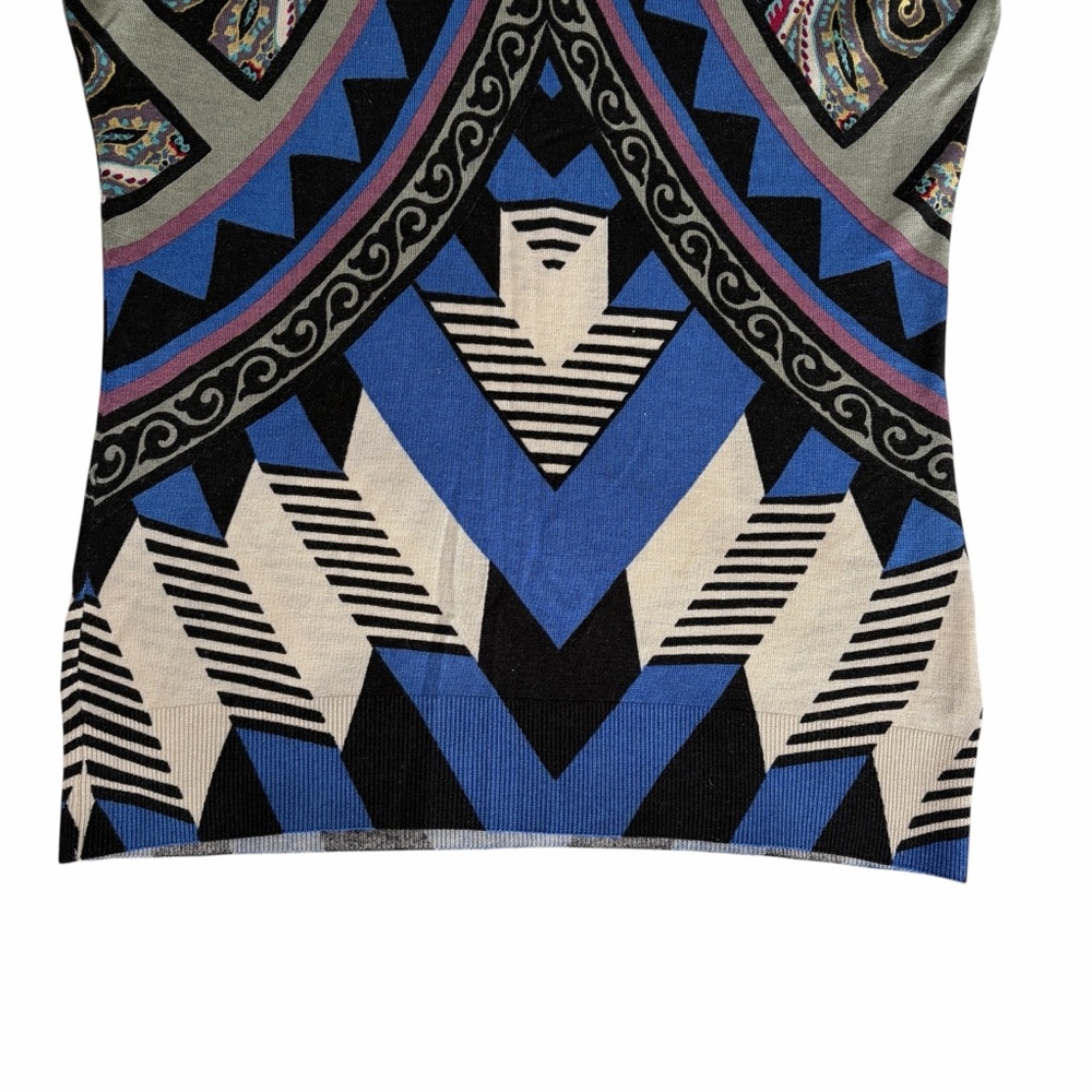 ETRO Multicolor Printed Mock Turtleneck Jumper IT40 - EUC - Picture 15 of 16